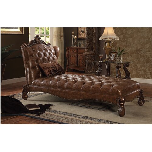 Lark Manor Carvajal Tufted Faux Leather Armless Chaise Lounge Wayfair